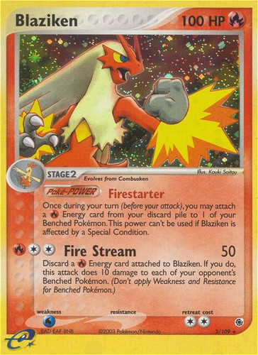 Blaziken 3/109 - Ruby  Sapphire Holofoil (LP)