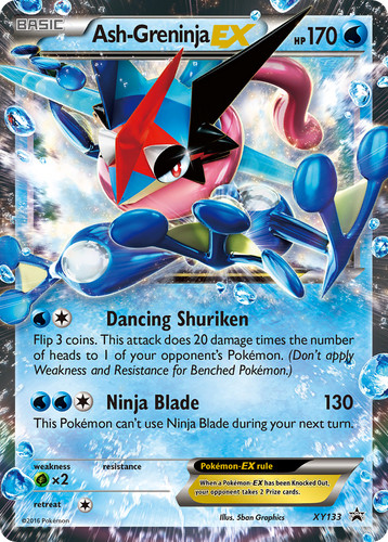 Ash-Greninja-EX XY133/211 - XY Black Star Promos Holofoil (MP)