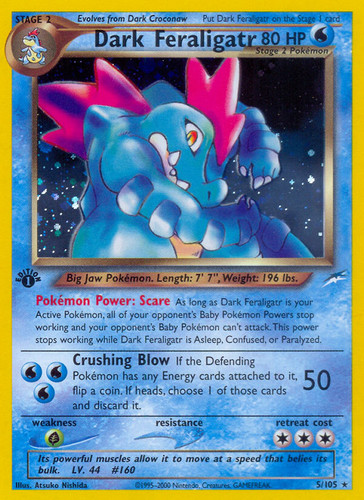 Dark Feraligatr 5/105 - Neo Destiny Unlimited Holofoil (LP)