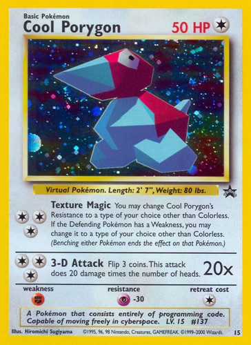 Cool Porygon 15/53 - Wizards Black Star Promos Holofoil (MP)