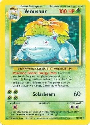 Venusaur 15/102 - Base Holofoil (DMG)