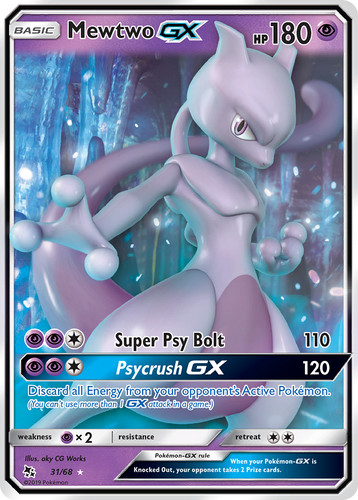 Mewtwo-GX 31/68 - Hidden Fates Holofoil (LP)