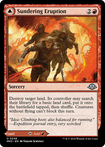 Sundering Eruption // Volcanic Fissure (MH3-248) - Modern Horizons 3 Foil (MP)