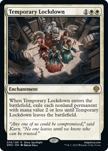 Temporary Lockdown - Dominaria United Foil (LP)