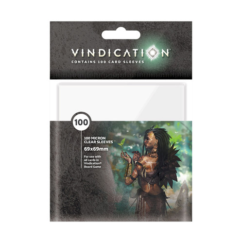 Vindication: Card Sleeves 69x69mm (100ct) (Add to cart to see price) (PREORDER)