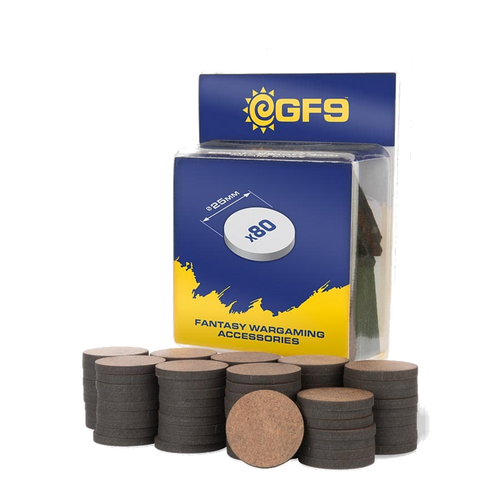 Gale Force 9: Round MDF Bases 25mm (80ct)