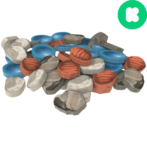 Stonesaga: Deluxe Acrylic Mining Stones (Kickstarter)