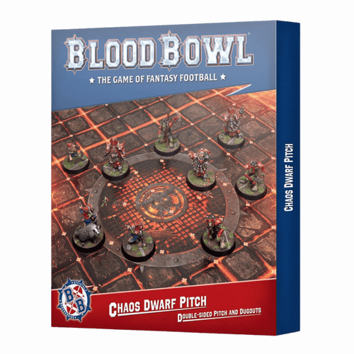 Blood Bowl: Chaos Dwarf Pitch - Double-sided Pitch and Dugouts