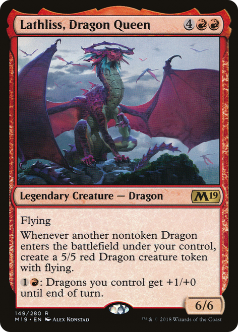 Lathliss, Dragon Queen (M19-149) - Core Set 2019 Foil (MP)