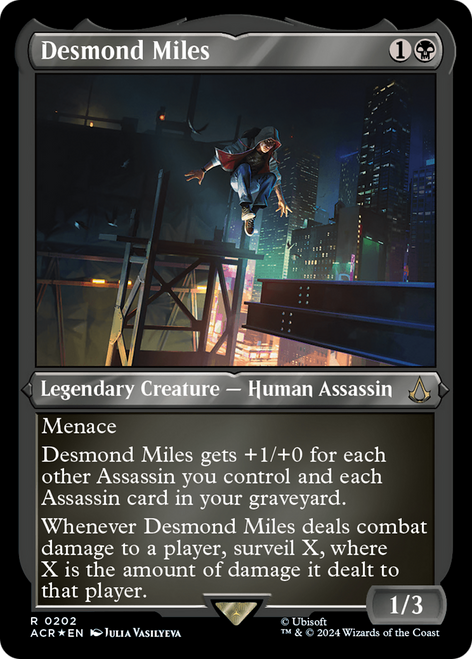 Desmond Miles (ACR-202) - Assassin's Creed Etched Foil