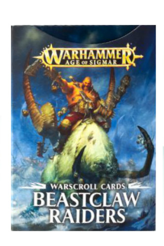 Warhammer Age of Sigmar: Warscroll Cards Beastclaw Raiders