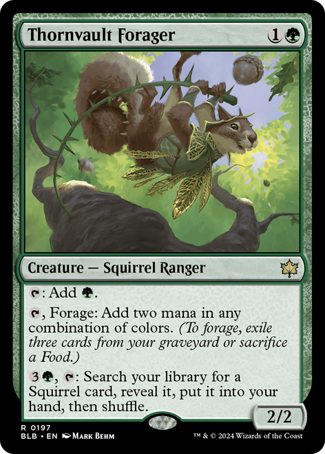Thornvault Forager (BLB-197) - Bloomburrow