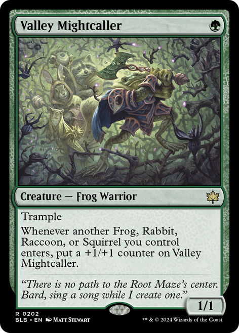 Valley Mightcaller (BLB-202) - Bloomburrow Foil