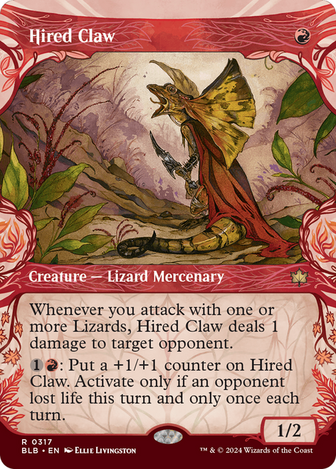 Hired Claw (BLB-317) - Bloomburrow: (Showcase)