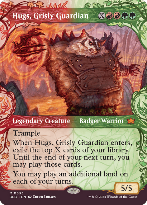 Hugs, Grisly Guardian (BLB-333) - Bloomburrow: (Showcase)