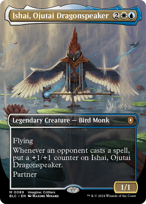 Ishai, Ojutai Dragonspeaker (BLC-089) - Bloomburrow Commander (Borderless)