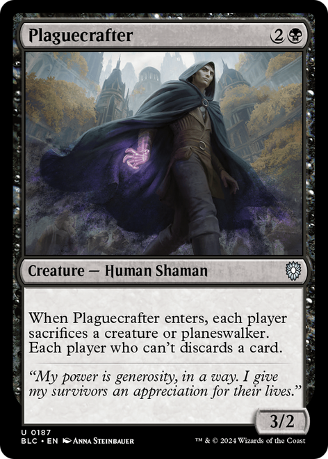 Plaguecrafter (BLC-187) - Bloomburrow Commander