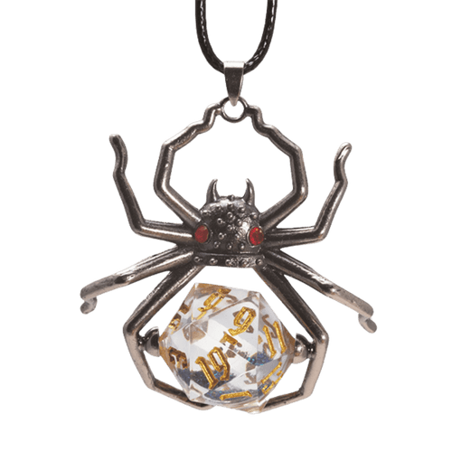 Sirius Dice: D20 Necklace - Black Widow