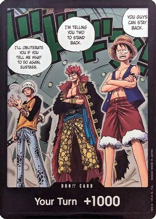 DON!! Card (Trafalgar Law, Eustass Kid and Monkey.D.Luffy) (Double Pack Set Vol. 4)  500 Years in the Future Foil