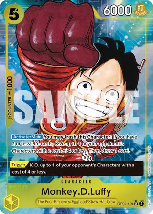 Monkey.D.Luffy (109) (Parallel) (OP07-109) 500 Years in the Future Foil