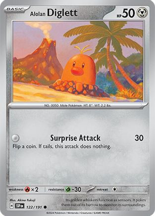Alolan Diglett 122 - SV08 Surging Sparks 