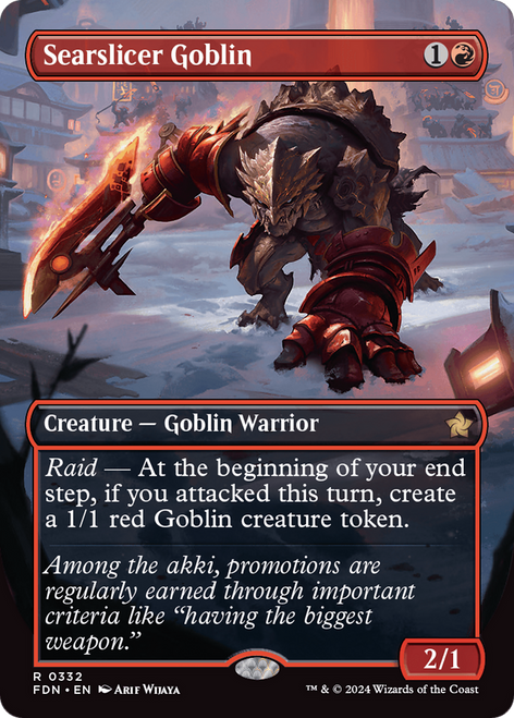 Searslicer Goblin (FDN-332) - Foundations (Borderless) Foil
