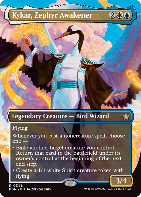 Kykar, Zephyr Awakener (FDN-348) - Foundations (Borderless)