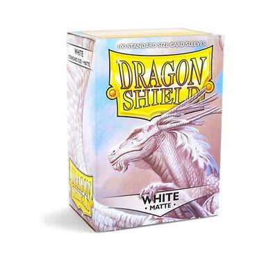 Dragon Shield Matte White Standard Size Card Sleeves (100ct)