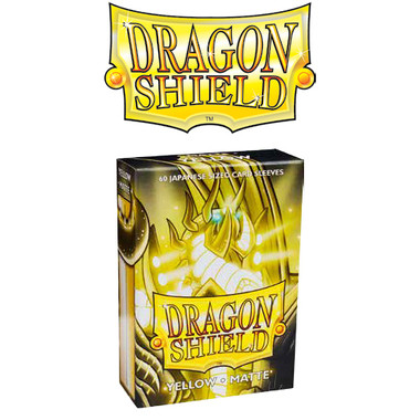 Dragon Shield Matte Yellow Japanese Sized Card Sleeves (60ct)