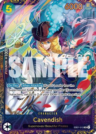 Cavendish (Treasure Cup 2024) (EB01-012) One Piece Promotion Cards Foil