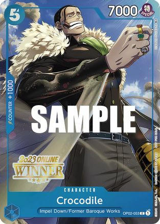Crocodile (Online Regional 2023) [Winner] (OP02-053) One Piece