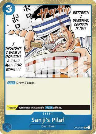 Sanji's Pilaf (Jolly Roger Foil) (OP03-056) Premium Booster -The Best- Foil