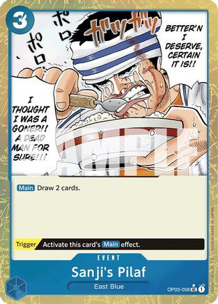 Sanji's Pilaf (Textured Foil) (OP03-056) Premium Booster -The Best- Foil