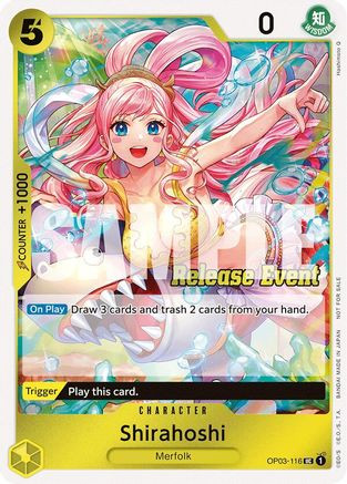 Shirahoshi (ST15 - ST20 Release Event Winner Pack) (OP03-116) One Piece Promotion Cards Foil