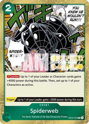 Spiderweb (Judge Pack Vol. 3) (OP04-035) One Piece Promotion Cards Foil