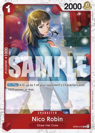 Nico Robin (Jolly Roger Foil) (OP05-010) Premium Booster -The Best- Foil