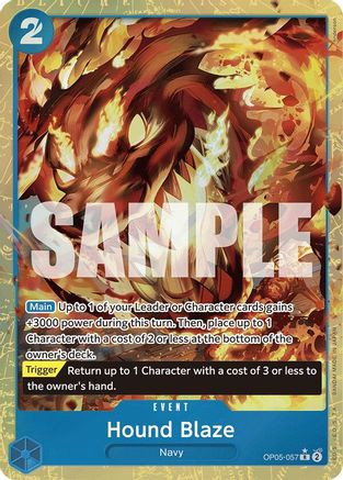 Hound Blaze (Alternate Art) (OP05-057) Premium Booster -The Best- Foil