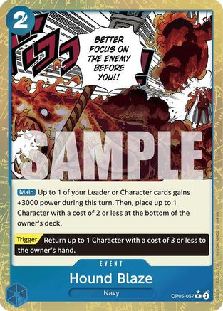 Hound Blaze (Textured Foil) (OP05-057) Premium Booster -The Best- Foil