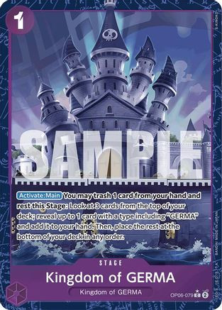 Kingdom of GERMA (Alternate Art) (OP06-079) Premium Booster -The
