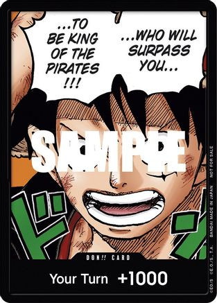 DON!! Card (Monkey.D.Luffy) (1st Anniversary DON!! Card Pack)  One Piece Promotion Cards