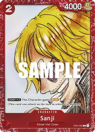 Sanji (Premium Card Collection -ONE PIECE FILM RED Edition-) (ST01-004) One Piece Promotion Cards Foil