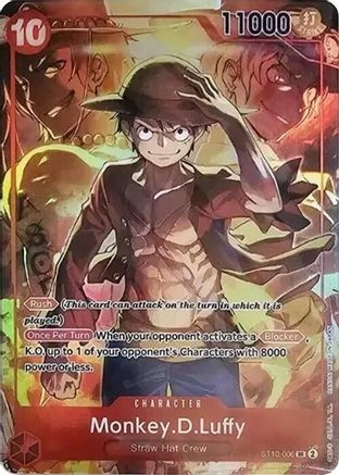 Monkey.D.Luffy (Treasure Booster Set) (ST10-006) One Piece Promotion Cards Foil