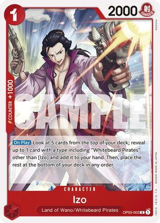 Izo (OP03-003) Starter Deck 15: RED Edward.Newgate - Game Nerdz Izo (OP03-003) Starter Deck 15: RED Edward.Newgate - Game Nerdz