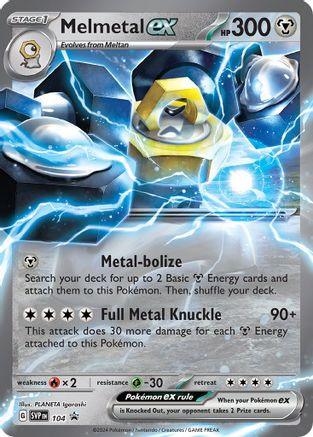 Melmetal ex - 104 104 - SV Scarlet  Violet Promo Cards Holofoil