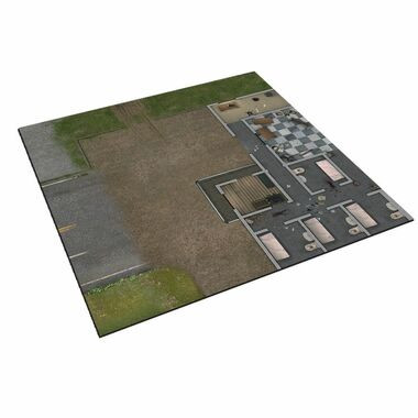 The Walking Dead: All Out War - The Prison Deluxe Gaming Mat