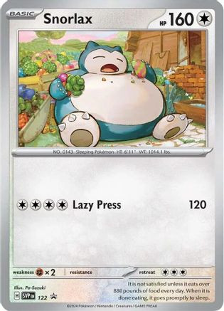 Snorlax 122 - SV Scarlet  Violet Promo Cards Holofoil