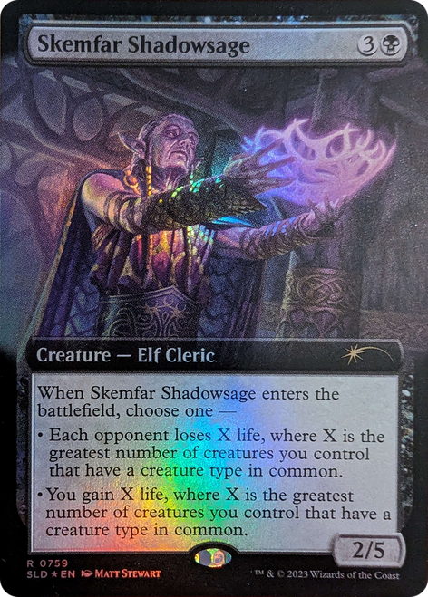 Skemfar Shadowsage (SLD-759) - Secret Lair Drop: (Extended Art) Foil