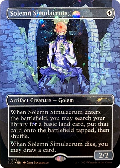Solemn Simulacrum (SLD-791★) - Secret Lair Drop (Borderless) Foil