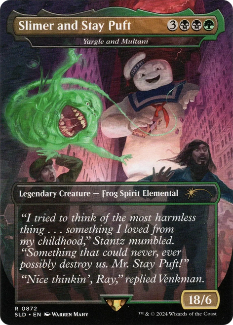 Yargle and Multani (SLD-872) - Secret Lair Drop / Slimer and Stay Puft Foil