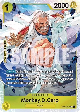 Monkey.D.Garp (ST13-013) Ultra Deck: The Three Brothers Foil